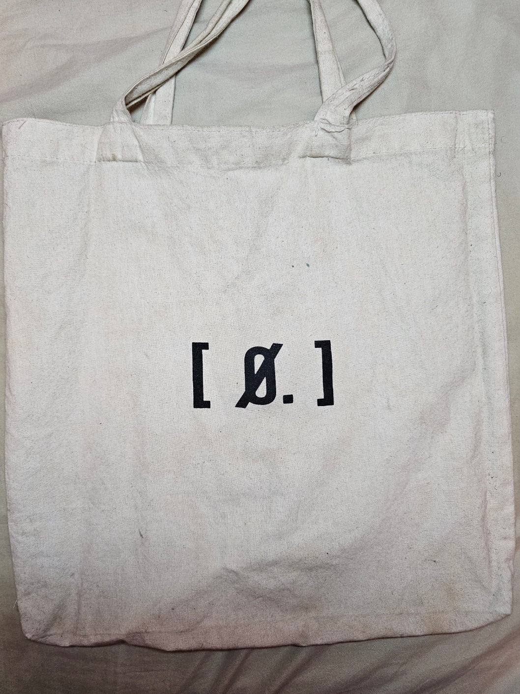 Logo Branded [Tan] - 100% Cotton Tote Bag